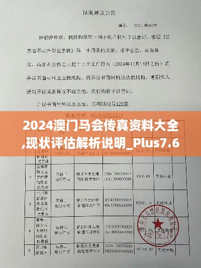 2024澳门马会传真资料大全,现状评估解析说明_Plus7.656