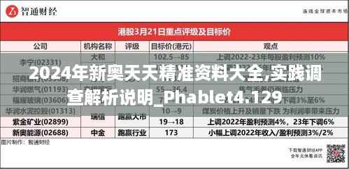 2024年新奥天天精准资料大全,实践调查解析说明_Phablet4.129