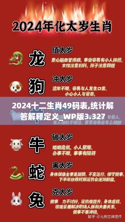 2024十二生肖49码表,统计解答解释定义_WP版3.327