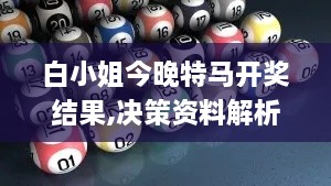 白小姐今晚特马开奖结果,决策资料解析说明_FHD3.955