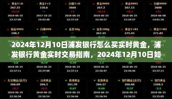 浦发银行黄金实时交易指南，轻松购买黄金的步骤（2024年12月10日版）