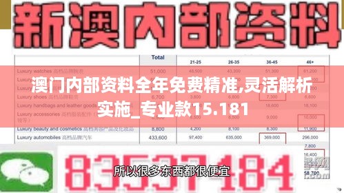 澳门内部资料全年免费精准,灵活解析实施_专业款15.181