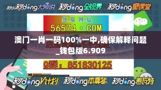 澳门一肖一码100%一中,确保解释问题_钱包版6.909