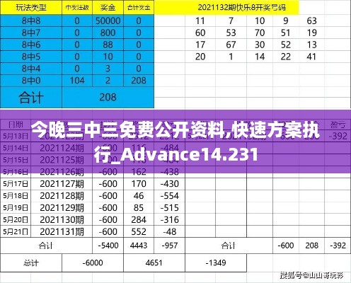 今晚三中三免费公开资料,快速方案执行_Advance14.231