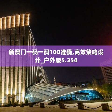 新澳门一码一码100准确,高效策略设计_户外版5.354