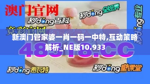 新澳门管家婆一肖一码一中特,互动策略解析_NE版10.933