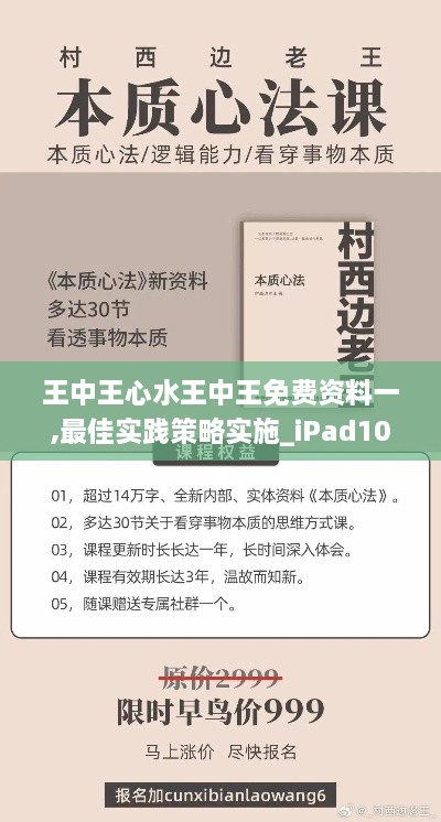 王中王心水王中王免费资料一,最佳实践策略实施_iPad10.830