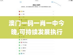 澳门一码一肖一中今晚,可持续发展执行探索_界面版10.525