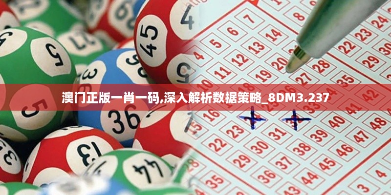 澳门正版一肖一码,深入解析数据策略_8DM3.237