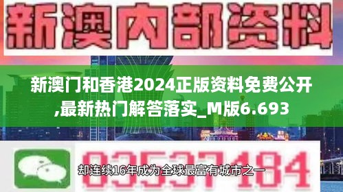 新澳门和香港2024正版资料免费公开,最新热门解答落实_M版6.693