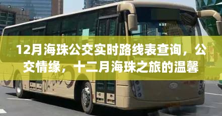 十二月海珠公交实时路线查询，公交情缘与温馨旅程指南