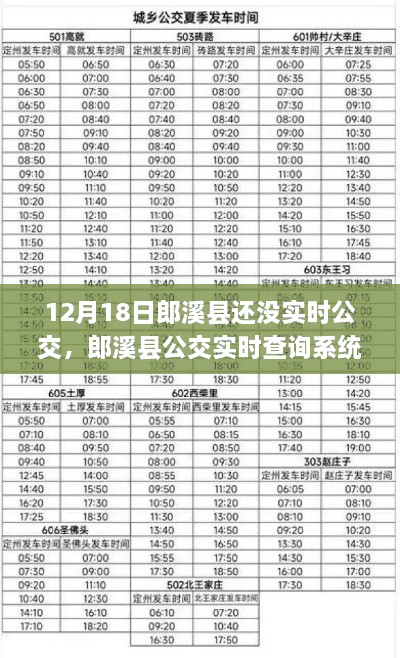 郎溪县公交实时查询系统使用指南，初学者如何查询郎溪县公交实时信息及进阶技巧（12月18日实时更新）