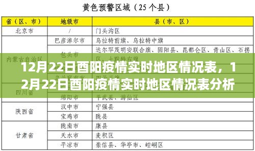 12月22日酉阳疫情实时地区情况分析与观点探讨