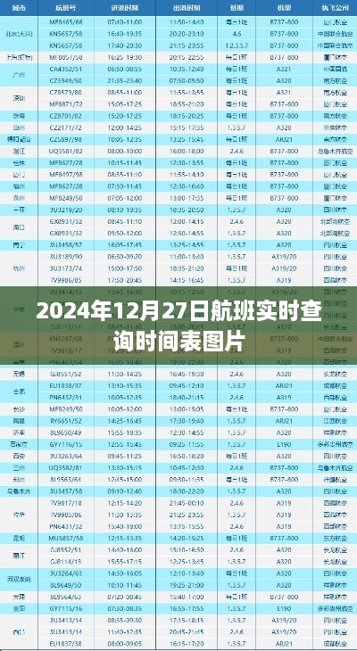 2024年航班实时查询时间表图片一览