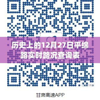 平绵路实时路况查询表，历史12月27日路况概览