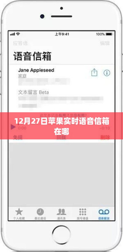 苹果实时语音信箱功能位置指南，12月27日更新