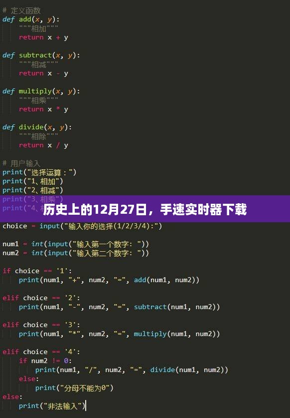 历史上的12月27日与手速实时器下载回顾