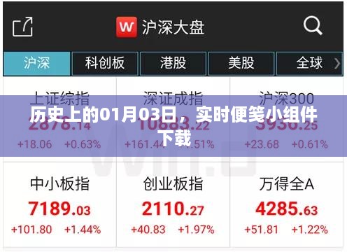实时便笺小组件下载，历史上的1月3日事件回顾，字数在规定的范围内，同时包含了您提供的内容中的关键信息，希望符合您的要求。