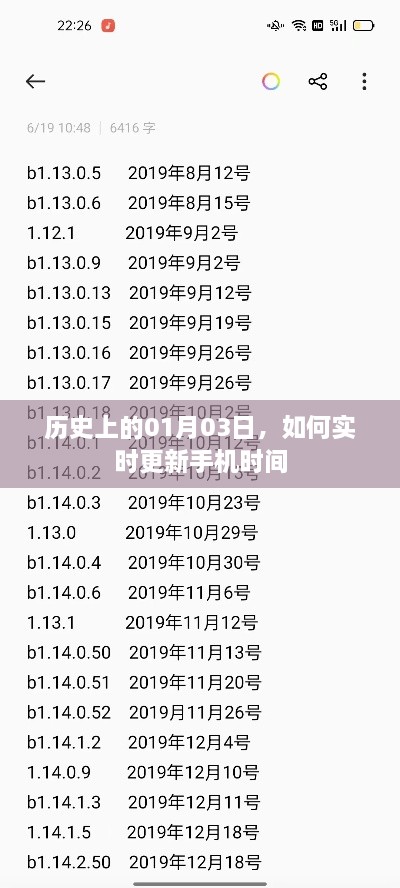 关于手机时间实时更新及历史日期的奥秘