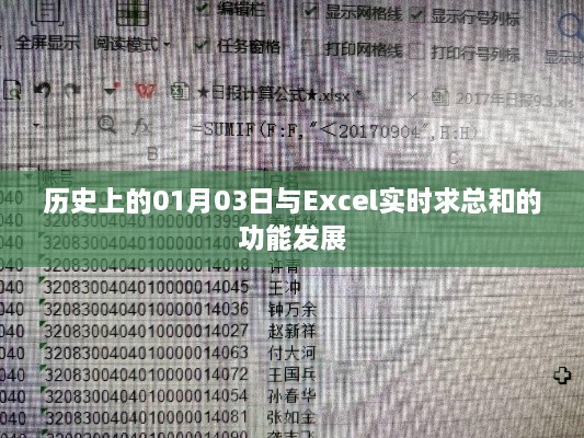 Excel实时求总功能发展史，历史上的1月3日回顾