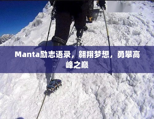 Manta励志语录，翱翔梦想，勇攀高峰之巅