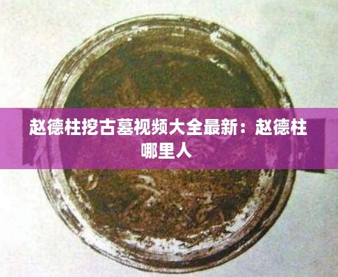 赵德柱挖古墓视频大全最新：赵德柱哪里人 