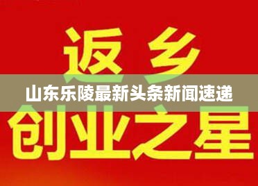 山东乐陵最新头条新闻速递