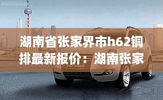 湖南省张家界市h62铜排最新报价：湖南张家界车牌号城市代号 