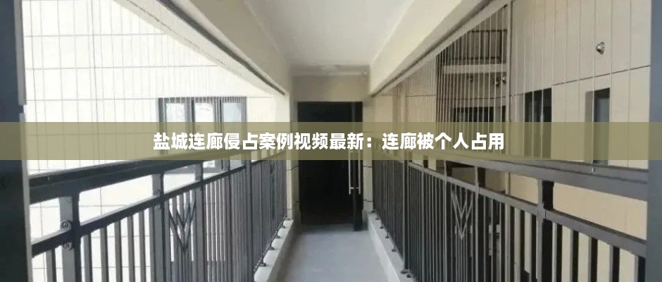 盐城连廊侵占案例视频最新：连廊被个人占用 