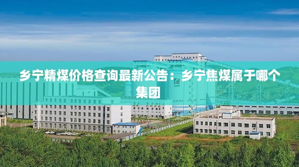 乡宁精煤价格查询最新公告：乡宁焦煤属于哪个集团 