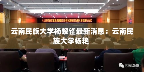 云南民族大学杨黎雀最新消息：云南民族大学杨艳 