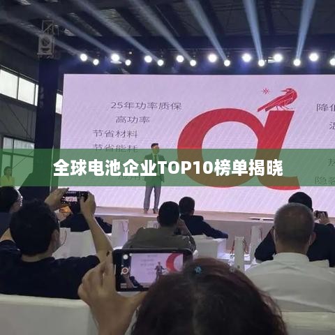 全球电池企业TOP10榜单揭晓