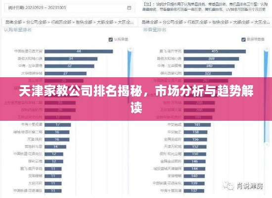 天津家教公司排名揭秘，市场分析与趋势解读