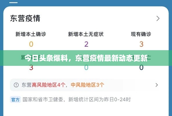 今日头条爆料，东营疫情最新动态更新