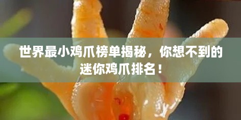 世界最小鸡爪榜单揭秘，你想不到的迷你鸡爪排名！