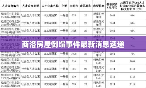 商洛房屋倒塌事件最新消息速递