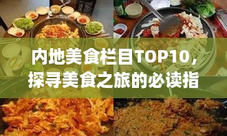 内地美食栏目TOP10，探寻美食之旅的必读指南