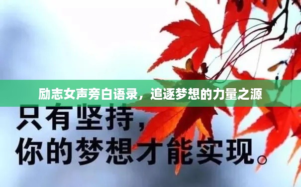 励志女声旁白语录，追逐梦想的力量之源