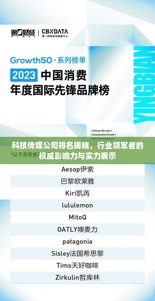 科技传媒公司排名揭晓，行业领军者的权威影响力与实力展示