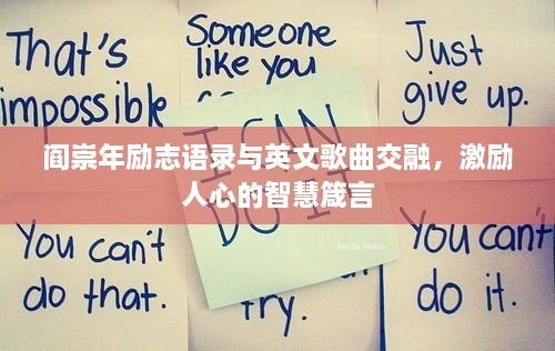 阎崇年励志语录与英文歌曲交融，激励人心的智慧箴言