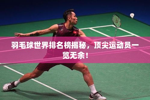 羽毛球世界排名榜揭秘，顶尖运动员一览无余！