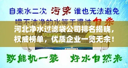 河北净水过滤袋公司排名揭晓，权威榜单，优质企业一览无余！