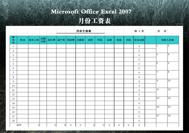 最新工资表模板Excel格式，11月6日的审视与展望