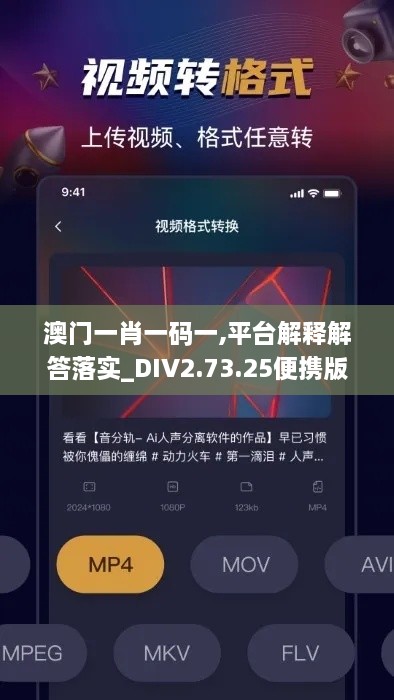 澳门一肖一码一,平台解释解答落实_DIV2.73.25便携版