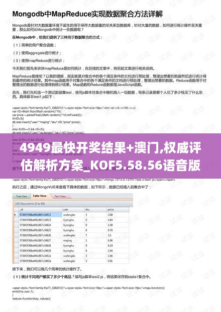 4949最快开奖结果+澳门,权威评估解析方案_KOF5.58.56语音版