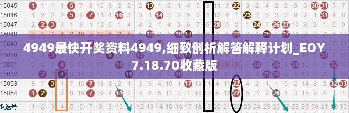 4949最快开奖资料4949,细致剖析解答解释计划_EOY7.18.70收藏版