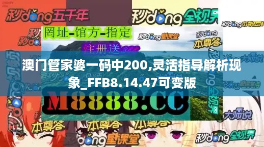 澳门管家婆一码中200,灵活指导解析现象_FFB8.14.47可变版