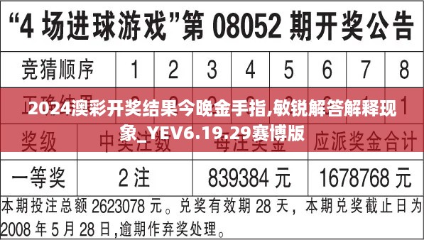 2024澳彩开奖结果今晚金手指,敏锐解答解释现象_YEV6.19.29赛博版