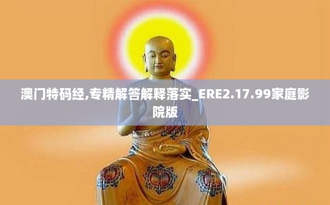 澳门特码经,专精解答解释落实_ERE2.17.99家庭影院版