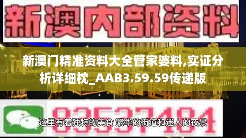 新澳门精准资料大全管家婆料,实证分析详细枕_AAB3.59.59传递版